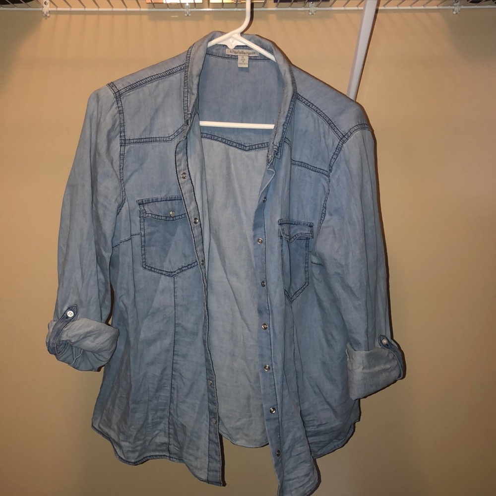 Jean button up